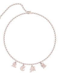 Choker Name Necklace Rose Gold Plated