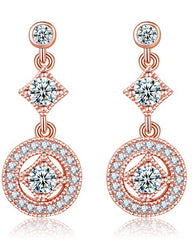 Zircon Vintage Allure Drop Earrings