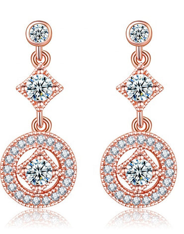 Zircon Vintage Allure Drop Earrings