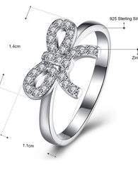 Bow Ring Rose Gold Plated