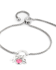 Breast Cancer Charm Bracelet