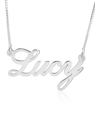 Classic Name Necklace - Sterling Silver