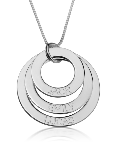 Engraved Mother Necklace - Sterling silver