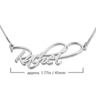 Script Name Necklace - Rose Gold Plated