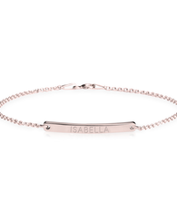 Skinny Bar Bracelet - Rose Gold Plated