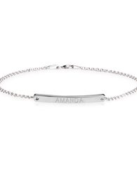 Skinny Bar Bracelet - Sterling Silver