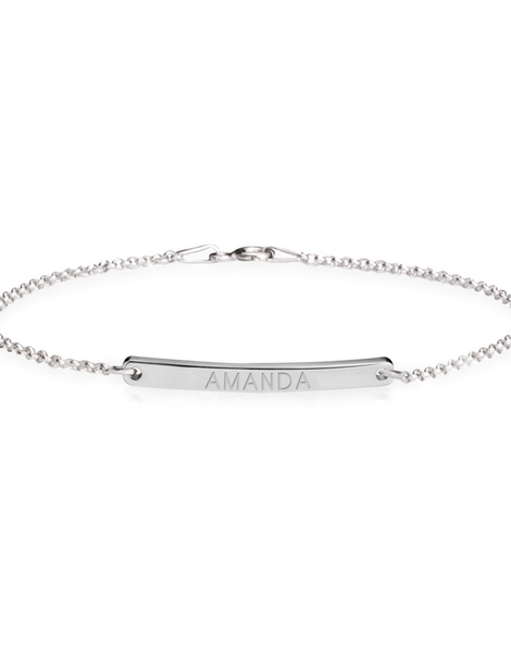 Skinny Bar Bracelet - Sterling Silver