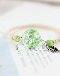 Dried Flower Bracelet - Size Adjustable