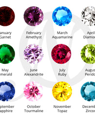 Engraved Baby Feet with Birthstone -Sterling Silver