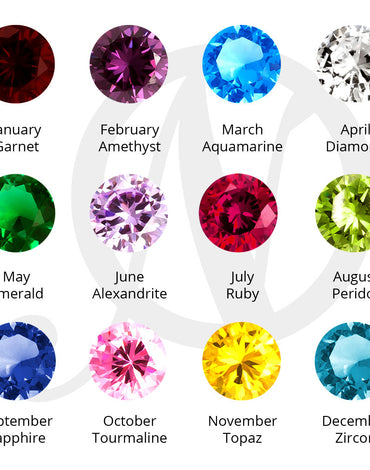 Engraved Baby Feet with Birthstone -Sterling Silver