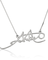 Signature Necklace 14k White Gold