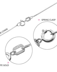 Arabic Writing Necklace 14k White Gold